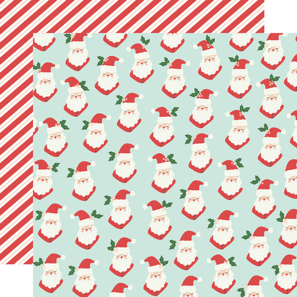 Simple Stories Papers - Santa's Village - Santa's Coming - 2 Sheets