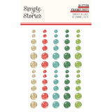 Simple Stories Enamel Dots - Santa's Village