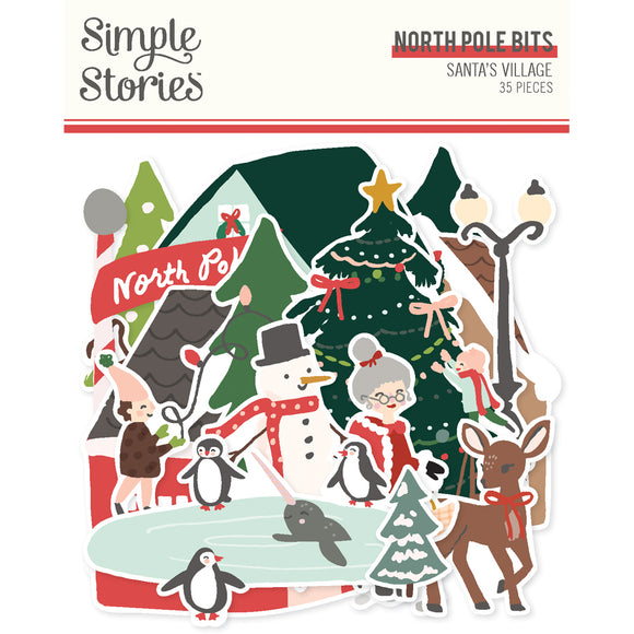 Simple Stories Bits & Pieces - Santa's Village - North Pole