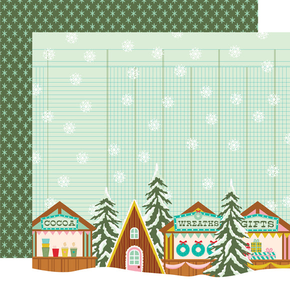 Simple Stories Papers - Snow Pine Lodge - Festive Days - 2 Sheets