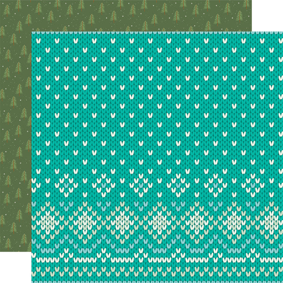 Simple Stories Papers - Snow Pine Lodge - Winter Wonder - 2 Sheets