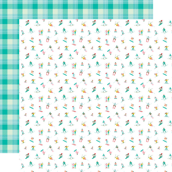 Simple Stories Papers - Snow Pine Lodge - Frosty Fun - 2 Sheets