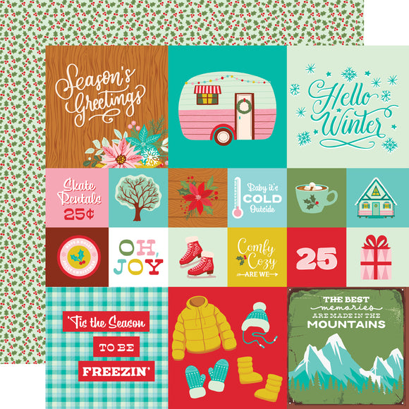 Simple Stories Cut-Outs - Snow Pine Lodge - 2x2/4x4 Elements