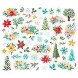 Simple Stories Bits & Pieces - Snow Pine Lodge - Floral