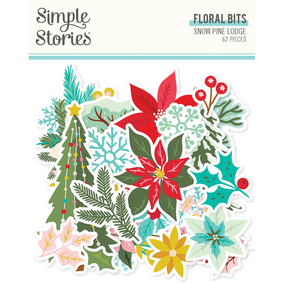 Simple Stories Bits & Pieces - Snow Pine Lodge - Floral