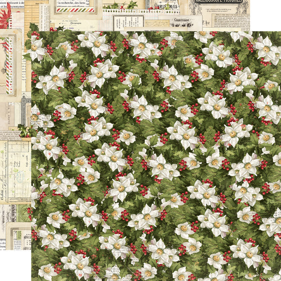 Simple Stories Papers - Simple Vintage - Yuletide - Glad Tidings - 2 Sheets