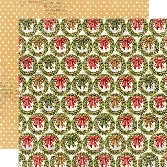 Simple Stories Papers - Simple Vintage - Yuletide - Christmas Traditions - 2 Sheets