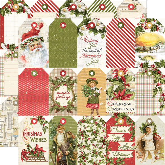Simple Stories Cut-Outs - Simple Vintage - Yuletide - Tag Elements