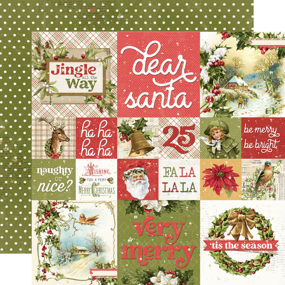 Simple Stories Cut-Outs - Simple Vintage - Yuletide - 2x2/4x4 Elements