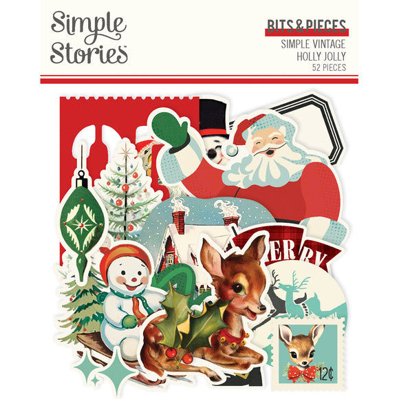 Simple Stories Bits & Pieces - Simple Vintage - Holly Jolly - Icons