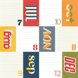 Simple Stories Cut-Outs - For the Record - 4x6 Elements - Jul - Dec