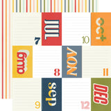 Simple Stories Cut-Outs - For the Record - 4x6 Elements - Jul - Dec