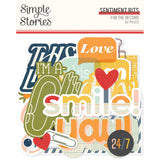 Simple Stories Bits & Pieces - For the Record - Sentiments