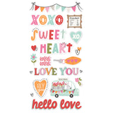 Simple Stories Foam Stickers - Heartstrings