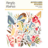 Simple Stories Bits & Pieces - Front Porch - Butterfly & Birds