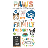 Simple Stories Foam Stickers - Fur Baby - Dog