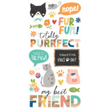 Simple Stories Foam Stickers - Fur Baby - Cat