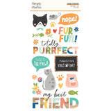 Simple Stories Foam Stickers - Fur Baby - Cat