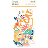Simple Stories Die Cuts - Page Pieces - Fur Baby - Cat