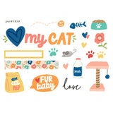 Simple Stories Die Cuts - Page Pieces - Fur Baby - Cat