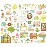 Simple Stories Bits & Pieces - Tea Garden - Icons