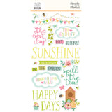 Simple Stories Foam Stickers - Tea Garden