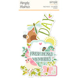 Simple Stories Die Cuts - Page Pieces - Tea Garden