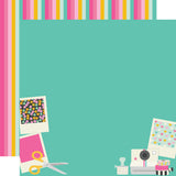 Simple Stories Papers - Crafty Babe - Making Memories - 2 Sheets