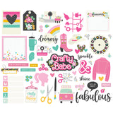 Simple Stories Bits & Pieces - Crafty Babe - Icons