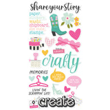 Simple Stories Foam Stickers - Crafty Babe