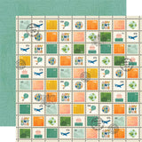 Simple Stories Papers - Happy Travels - Good Times - 2 Sheets
