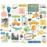 Simple Stories Bits & Pieces - Happy Travels - Icons