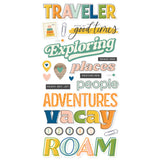 Simple Stories Foam Stickers - Happy Travels