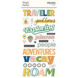 Simple Stories Foam Stickers - Happy Travels