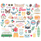 Simple Stories Bits & Pieces - Sunny Days - Icons