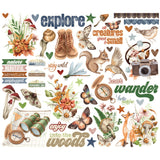 Simple Stories Bits & Pieces - Simple Vintage - Woodlands - Icons