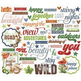 Simple Stories Bits & Pieces - Simple Vintage - Woodlands - Sentiments