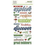 Simple Stories Foam Stickers - Simple Vintage - Woodlands