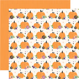 Simple Stories Papers - Spooky Things - Hello Pumpkin - 2 Sheets