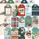 Simple Stories Cut-Outs - Simple Vintage - Flannel Season - Tag Elements