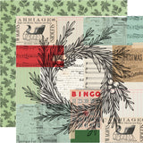 Simple Stories Papers - All Wrapped Up - Very Merry - 2 Sheets