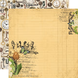 Simple Stories Papers - Simple Vintage - Junk Drawer - Simple Pleasures - 2 Sheets