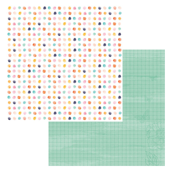 Bo Bunny Papers - Beautiful Things - Dotted - 2 Sheets