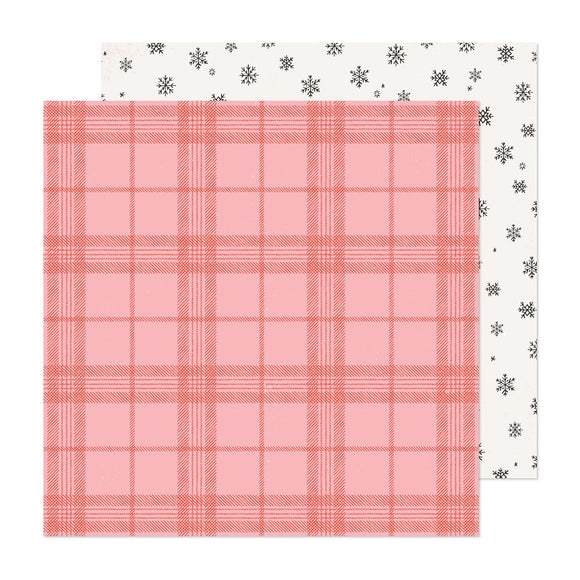 Crate Paper Papers - Mittens and Mistletoe - Stay Cozy - 2 Sheets