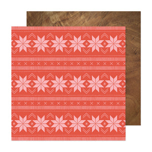 Crate Paper Papers - Mittens and Mistletoe - Sweater Weather - 2 Sheets