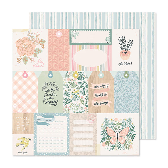 Crate Paper Cut-Outs - Gingham Garden - Be Kind