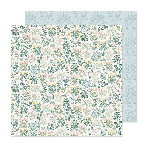 Crate Paper Papers - Gingham Garden - Blooms - 2 Sheets