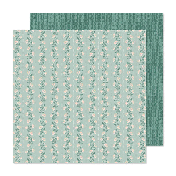 Crate Paper Papers - Gingham Garden - Garden Wall - 2 Sheets