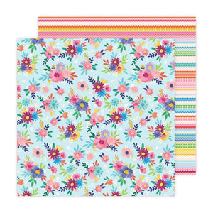 American Crafts Papers - Paige Evans - Blooming Wild - 7 - 2 Sheets