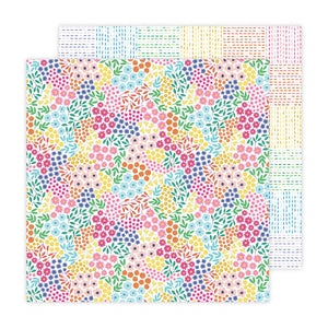 American Crafts Papers - Paige Evans - Blooming Wild - 11 - 2 Sheets